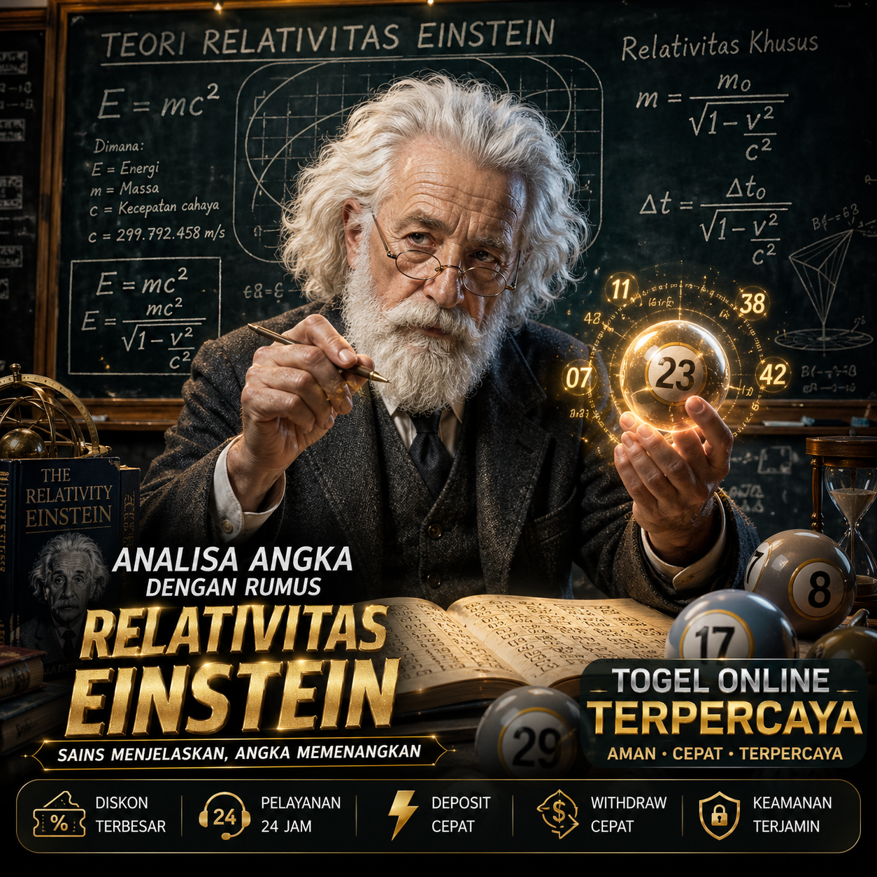 Guru Fisika Ini Bongkar Rumus Einstein untuk Analisa Angka Togel!